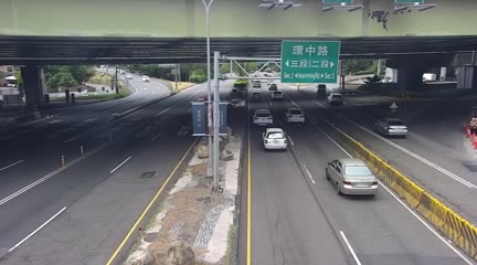 台中市道路 臺灣大道/台74高架橋下(右側車流往台中交流道)