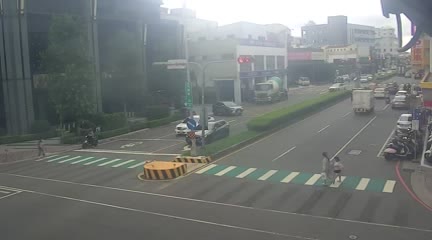 台中市道路 文心路/河南路(右側車流往台灣大道)