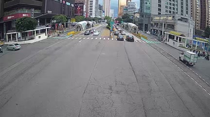 臺灣大道/美村路(右側車流往五權路) 氣溫33.2度