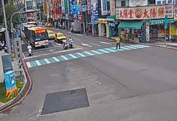 台中市道路 臺灣大道/建國路(右側車流往文心路)