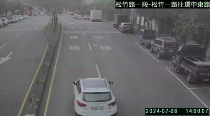 台中市道路  松竹路/松竹一路(右側車流往環中東路) 距離1.7公里 氣溫30.5度