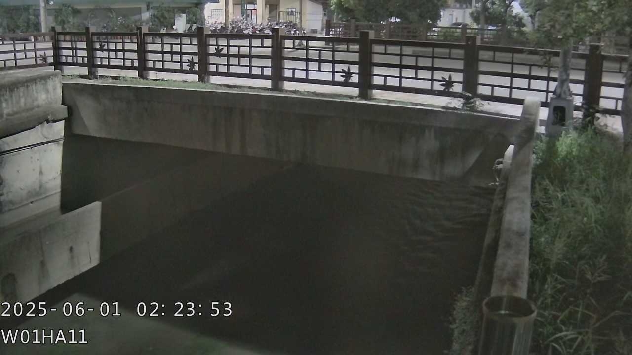 台中市道路  南屯溪下游 距離1.6公里 氣溫25度