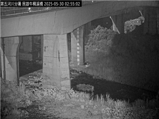 水利署防災影像  朴子溪 牛稠溪橋 距離0.9公里 氣溫27.8度
