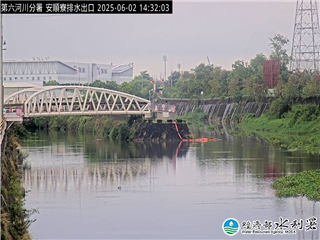 水利署防災影像  鹽水溪 鹽水溪與安順寮排水匯流處 距離1.0公里 氣溫27.8度