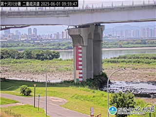 水利署防災影像  淡水河 二重疏洪道 距離0.8公里 氣溫24.5度
