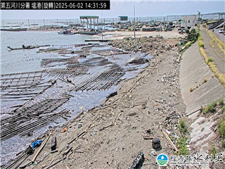 水利署防災影像  新港沿海 塭港 距離2.3公里 氣溫25.8度