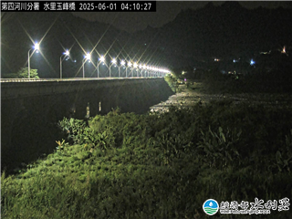 水利署防災影像  濁水溪 玉峰大橋 距離5.3公里 氣溫25度