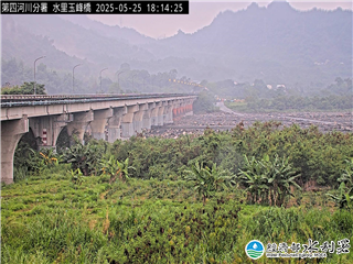 水利署防災影像  濁水溪 玉峰大橋 距離9.7公里 氣溫25.1度
