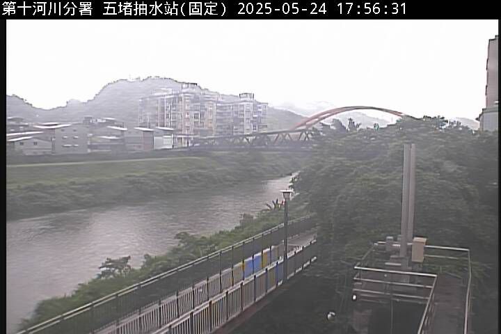 水利署水資源 防災中心 五堵抽水站 水尺