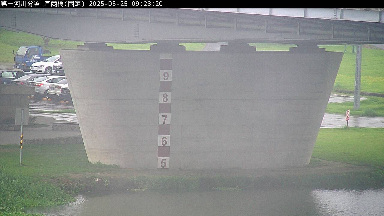 水利署水資源  防災中心 宜蘭橋(固定鏡頭) 距離2.6公里 氣溫19.5度