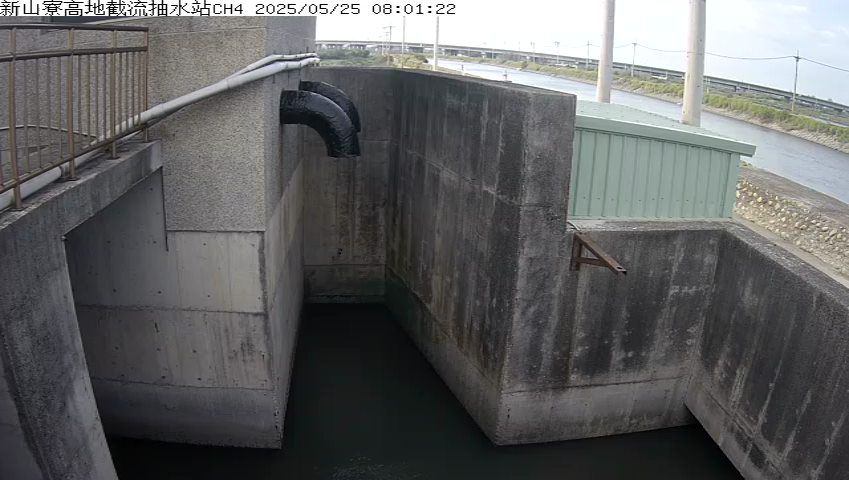 水利署水資源  雲林縣政府水利處 新山寮高地截流抽水站CH4 距離1.8公里 氣溫24.9度