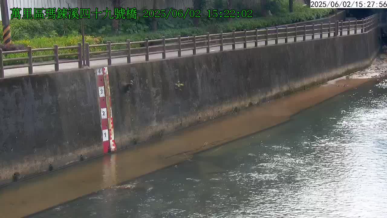 水利署水資源  新北市政府水利局 萬里區馬鋉溪四十九號橋 距離2.1公里 氣溫24.6度