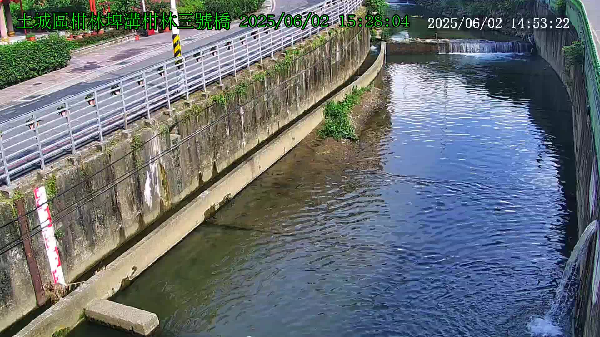 水利署水資源  新北市政府水利局 土城區柑林埤溝柑林三號橋 距離0.7公里 氣溫23.1度