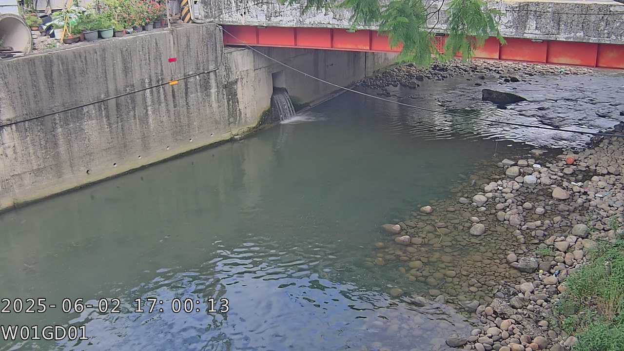 水利署水資源  台中市政府水利局 十三寮排水下游 距離1.5公里 氣溫29.4度