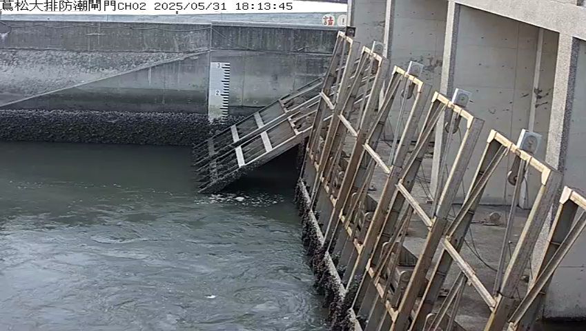水利署水資源 雲林縣政府水利處 蔦松大排防潮閘門CH2
