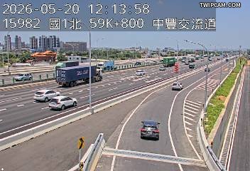 國道一號五股楊梅高架道路 北向59.8km即時影像