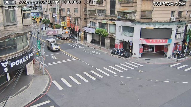 新北市道路 永和區中正路、永貞路即時影像