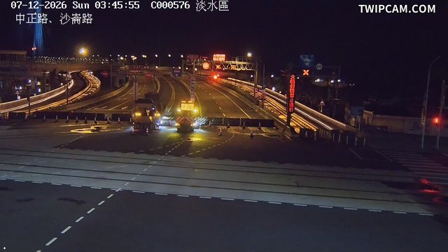 新北市道路 淡水區中正路、沙崙路即時影像