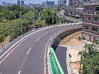 桃園市道路 (CCTV307)中壢區 中豐北路一段-中豐交流道南下出口匝道(預告號誌桿上)即時影像