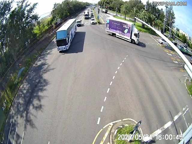 台南市道路 台86線與濱南路口南桿(向北)-廣角即時影像