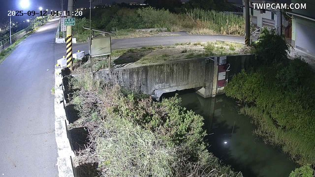 台南市道路 水利局 海尾寮側滯洪池即時影像