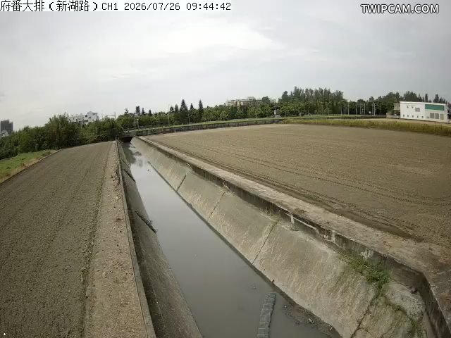 水利署水資源 雲林縣政府水利處 府番大排(新湖路)即時影像