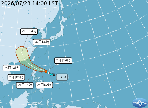 颱風「紅霞」最快今晚生成　24、25 日通過巴士海峽